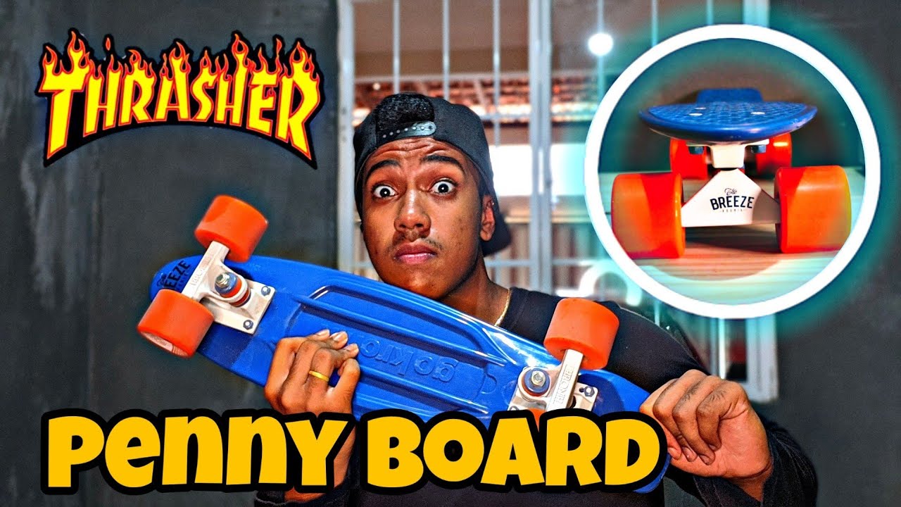 COMPREI UM PENNY BOARD !! UNBOXING MINI CRUISER KRONIK (The Breeze)!!
