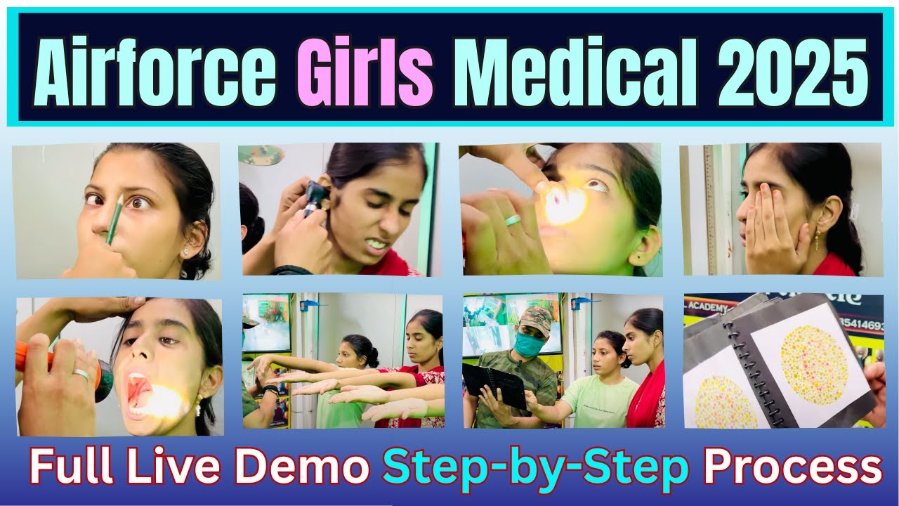 Airforce Medical Test for Girls 2025 🩺 | Step-by-Step Live Demo | Explained by Saurabh Sir