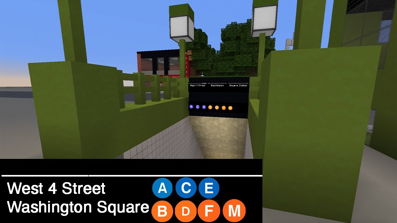 Minecraft NYC Subway 2 Episode 13 | West 4th Street Washington Square | Minecraft NYC Subway