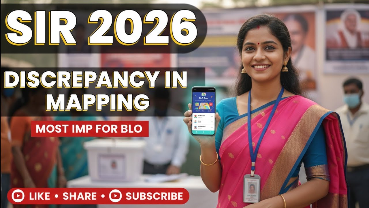 Discrepancy in mapping #blo #sirgujarat  #blo #મતદારયાદી #voterhelpline #