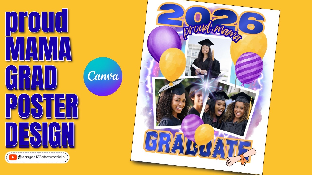 Урок по созданию выпускного плаката в Canva для начинающих — простой и понятный урок!