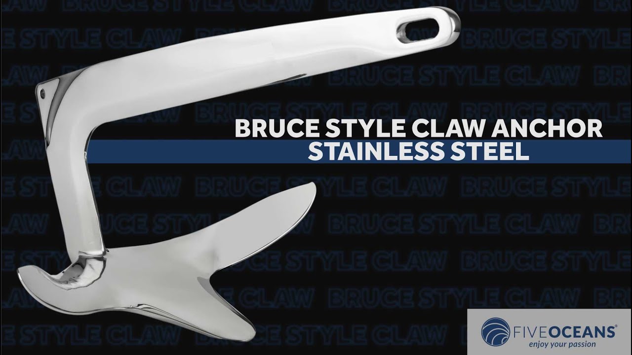 Bruce Style Claw Anchor Stainless Steel BY: FIVE OCEANS