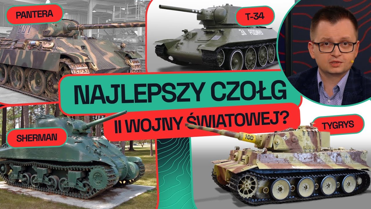 CZOŁGI W II WOJNIE. PANTERA, TYGRYS, T-34 CZY M4 SHERMAN? KTÓRY BYŁ NAJLEPSZY? | MILITARNE ZERO #17