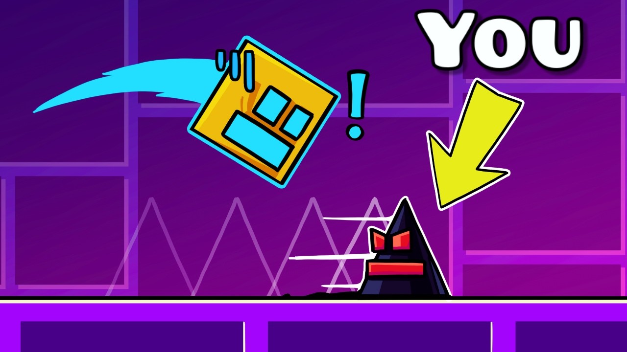 Geometry Dash, But YOU Are The SPIKE...