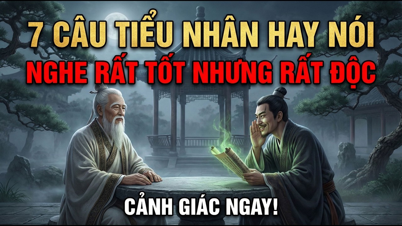 CỔ NHÂN DẠY: 7 Câu Tiểu Nhân Hay Nói Nghe Có Vẻ Tốt Nhưng Rất Độc | Triết Lý Sống | Cổ Nhân Audio