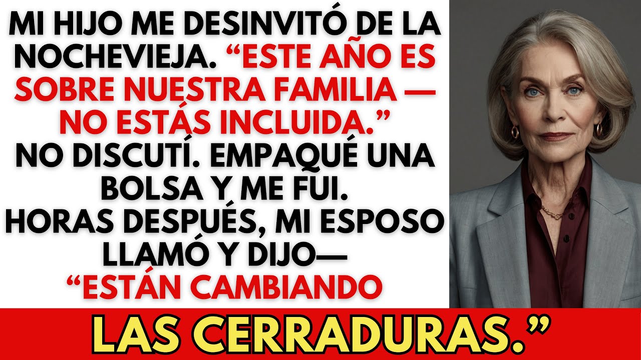 Desinvitada de la Nochevieja por Mi Hijo —Luego Mi Esposo Llamó: “Están Cambiando las Cerraduras”