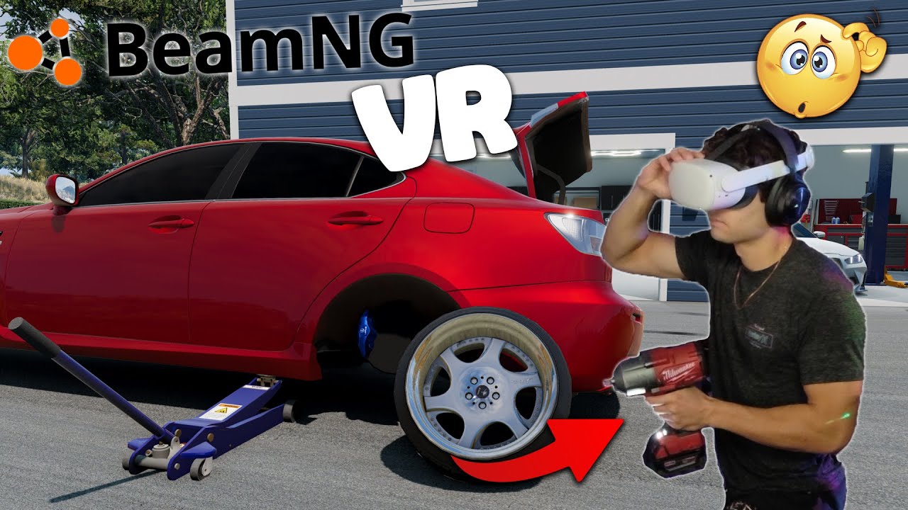 Static Car RP in BeamNG but in VR!!!!!! (why does bro have an impact??)