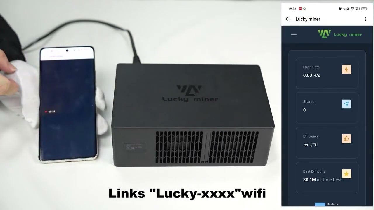 Lucky Miner LV08 4.5Th/s Bitcoin Miner Video Introduction Tutorial