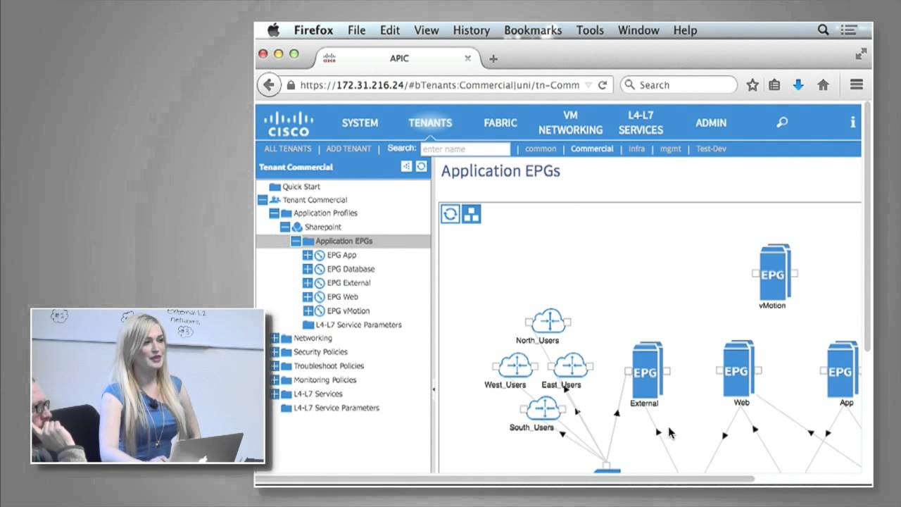 Демонстрация Cisco ACI с Карли Стоутон.