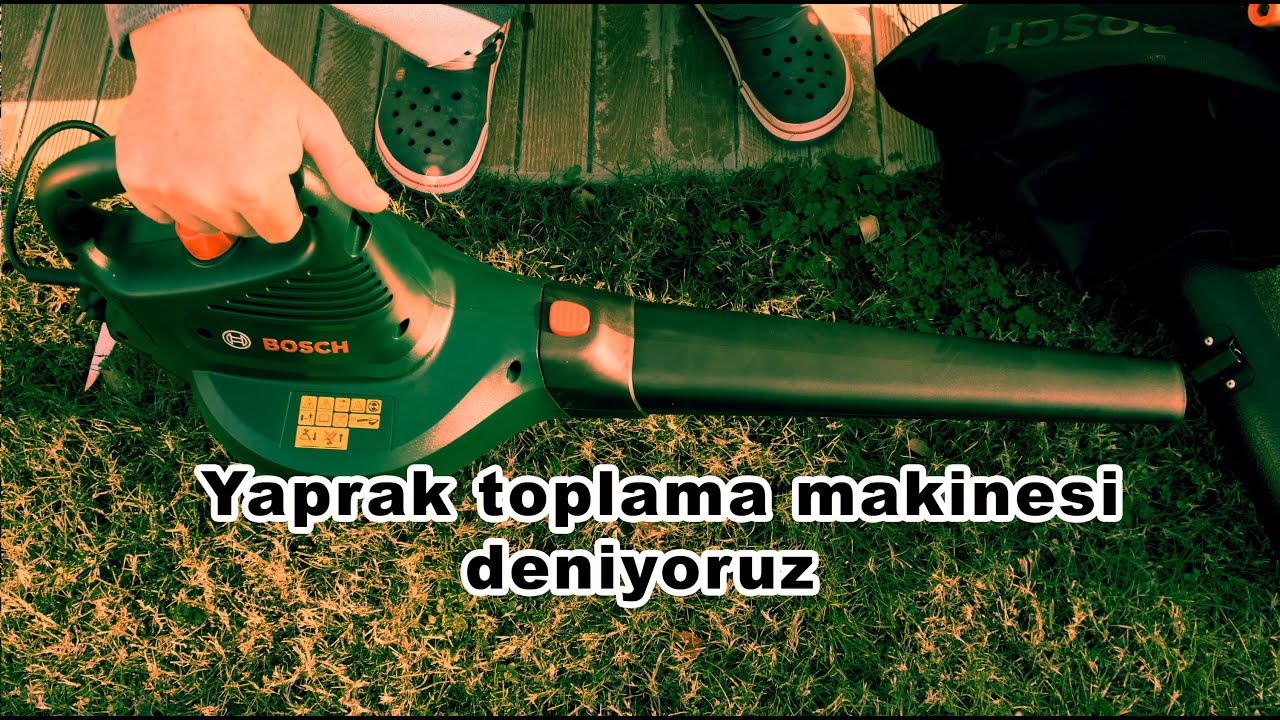 Yaprak toplama makinesi deniyoruz.