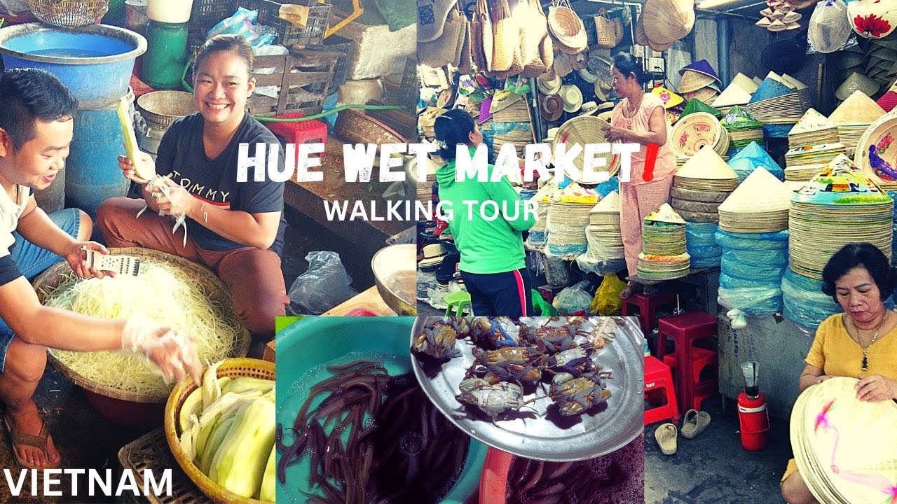 EXOTIC PRODUCTS HUE MARKET | WALKING TOUR | VIETNAM