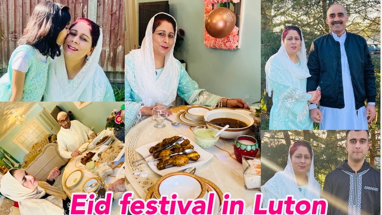 Eid Mubarhk To My Youtube Family | Eid Festival In Luton | How We Celebrate Eid In UK | Eid  Al Fitr