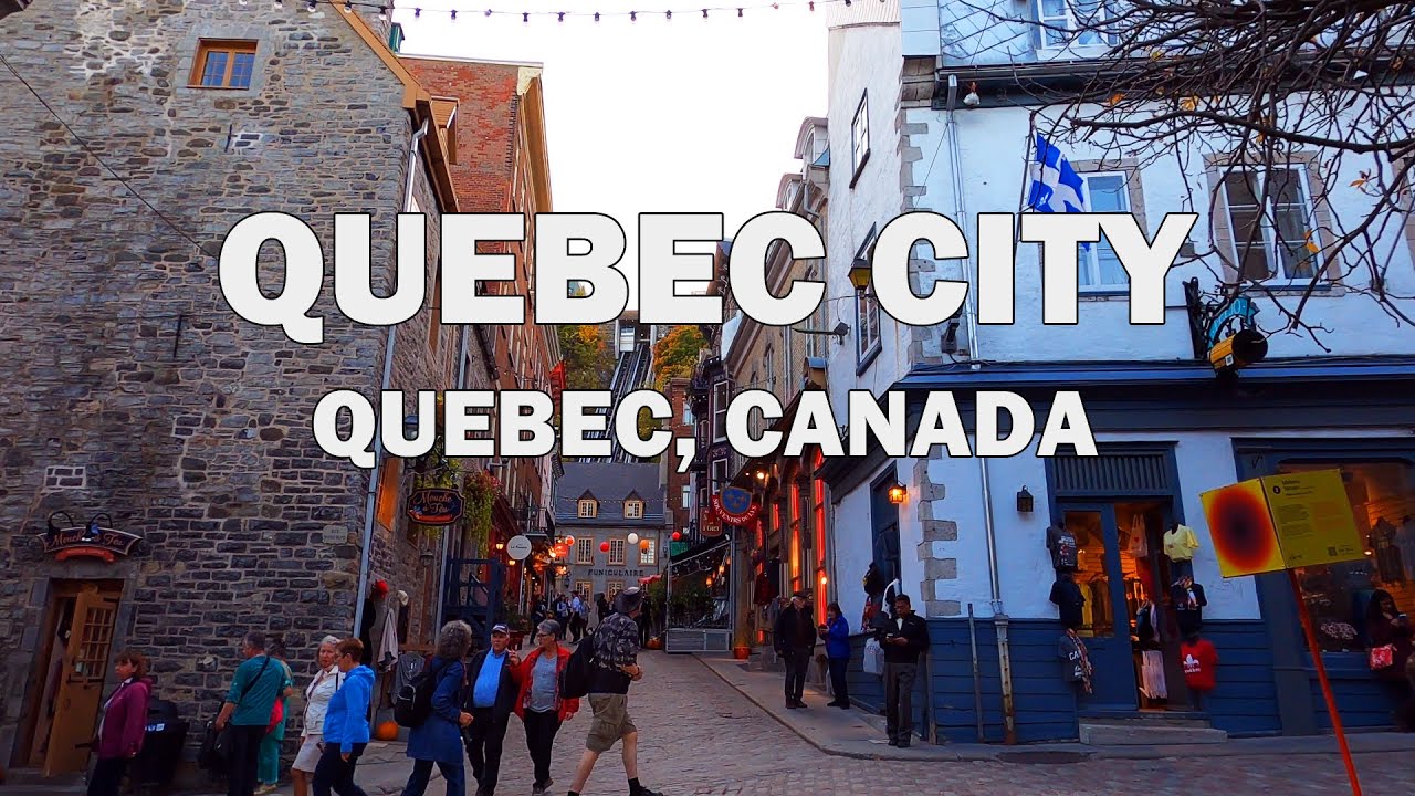 Quebec City, Quebec, Canada - Evening Drive 4K