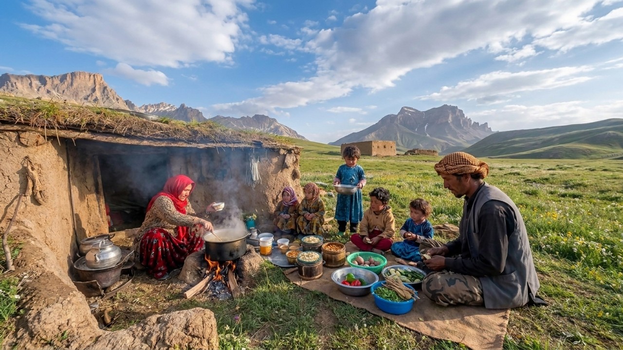 World's Most REMOTE Village Life: How This Afghan Family COOKS With No Technology