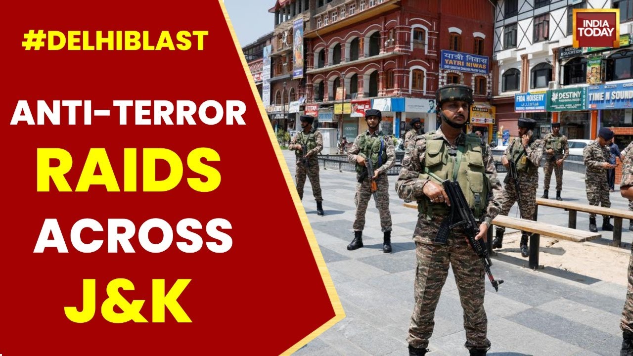 J&K Police Launch Massive Crackdown On Terror Networks In Ganderbal & Other Districts | India Today