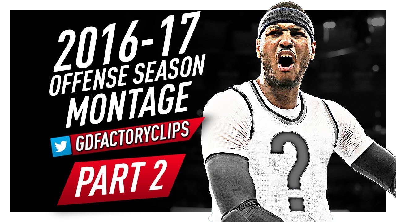 Carmelo Anthony Offense Highlights Montage 2016/2017 (Part 2) - Last Season For Knicks?