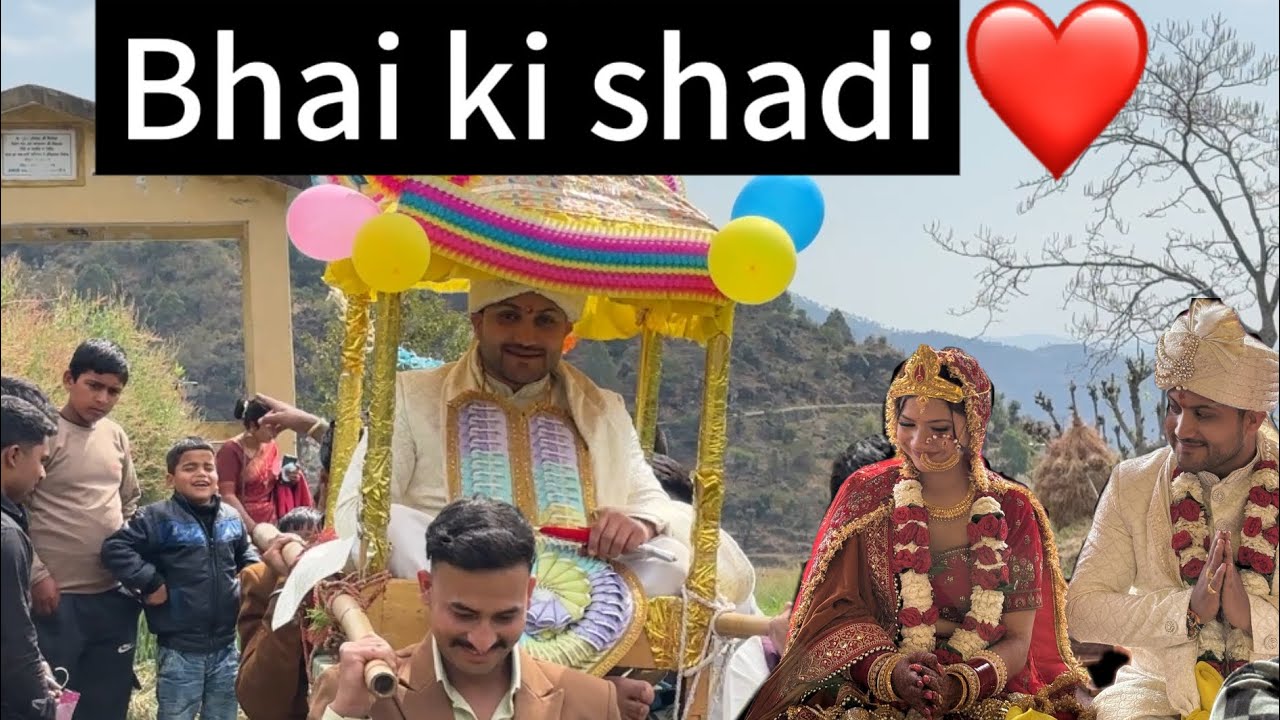 Bhai ki shaadi ❤️ pahadon me #garhwalivlogger #garhwali #garhwalistatus #pahadan