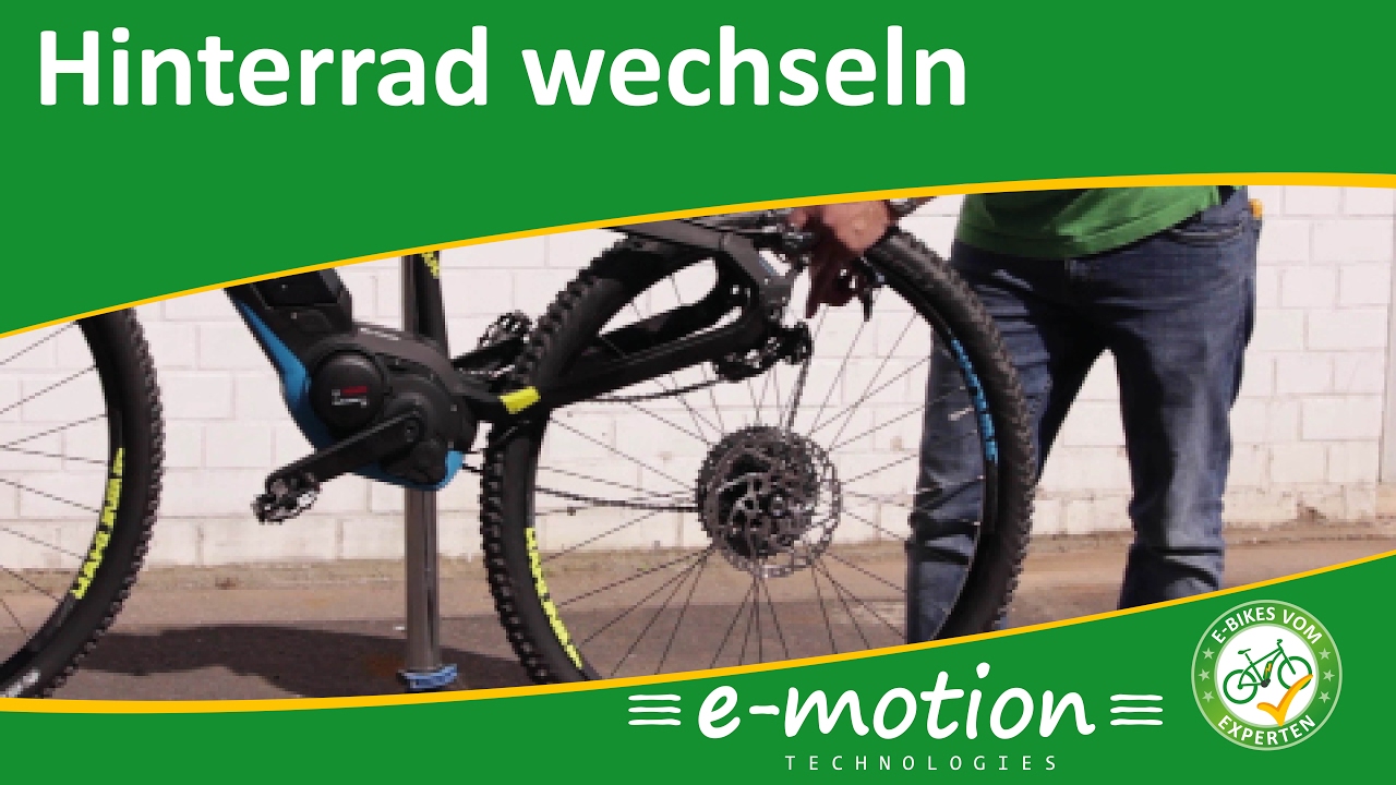 Hinterrad wechseln beim e-Bike /Pedelec - Wie geht das?