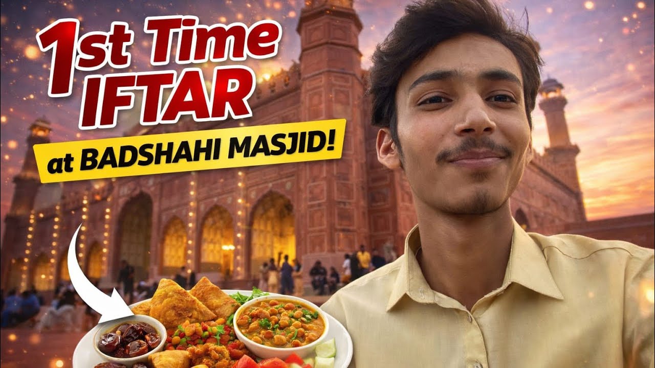 Iftar at Badshahi Masjid Lahore | Beautiful Ramadan Experience