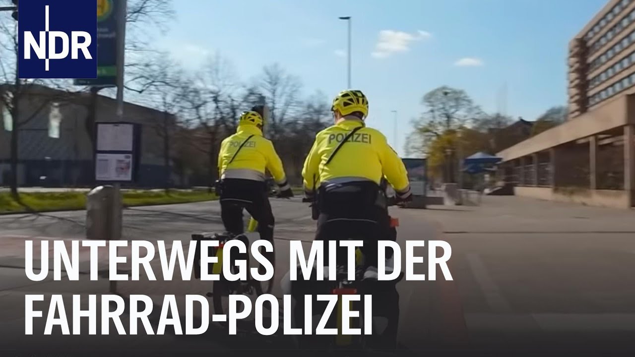 Großstadt-Einsatz für die Fahrrad-Polizei | Die Nordreportage | NDR Doku