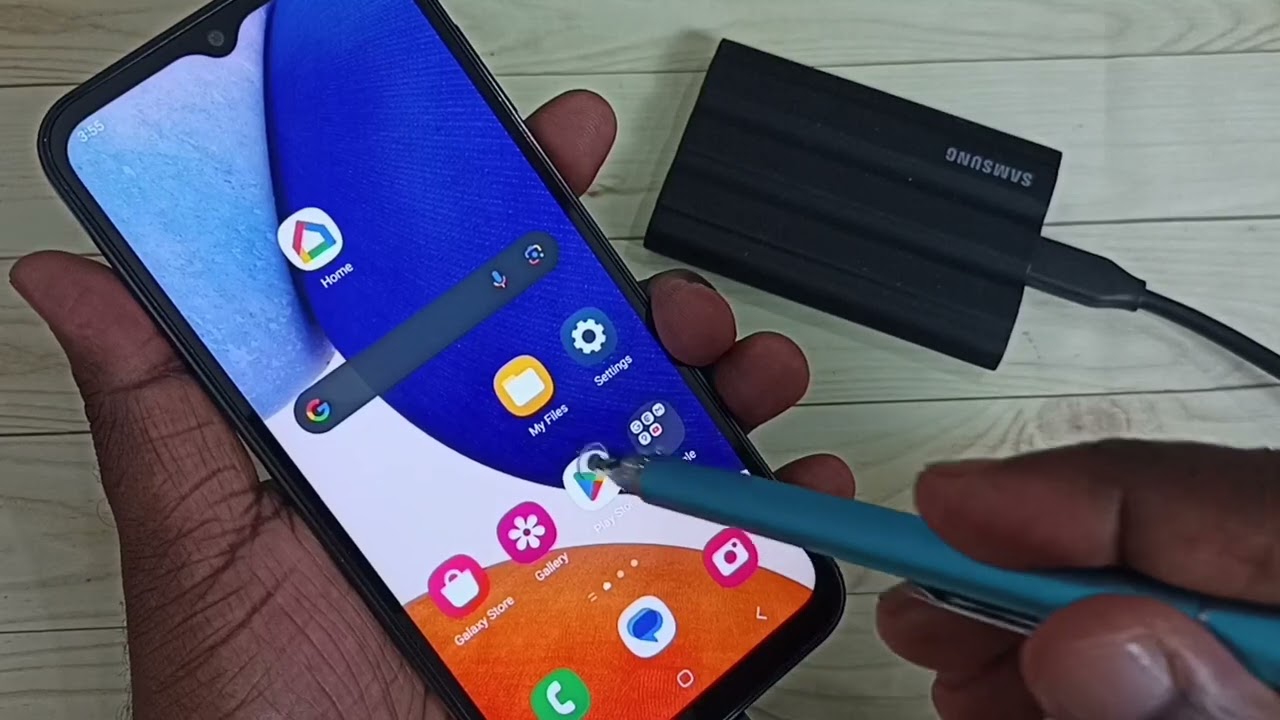 Как подключить Samsung Portable SSD T7 Shield к телефону Samsung Galaxy и скопировать файлы (виде...