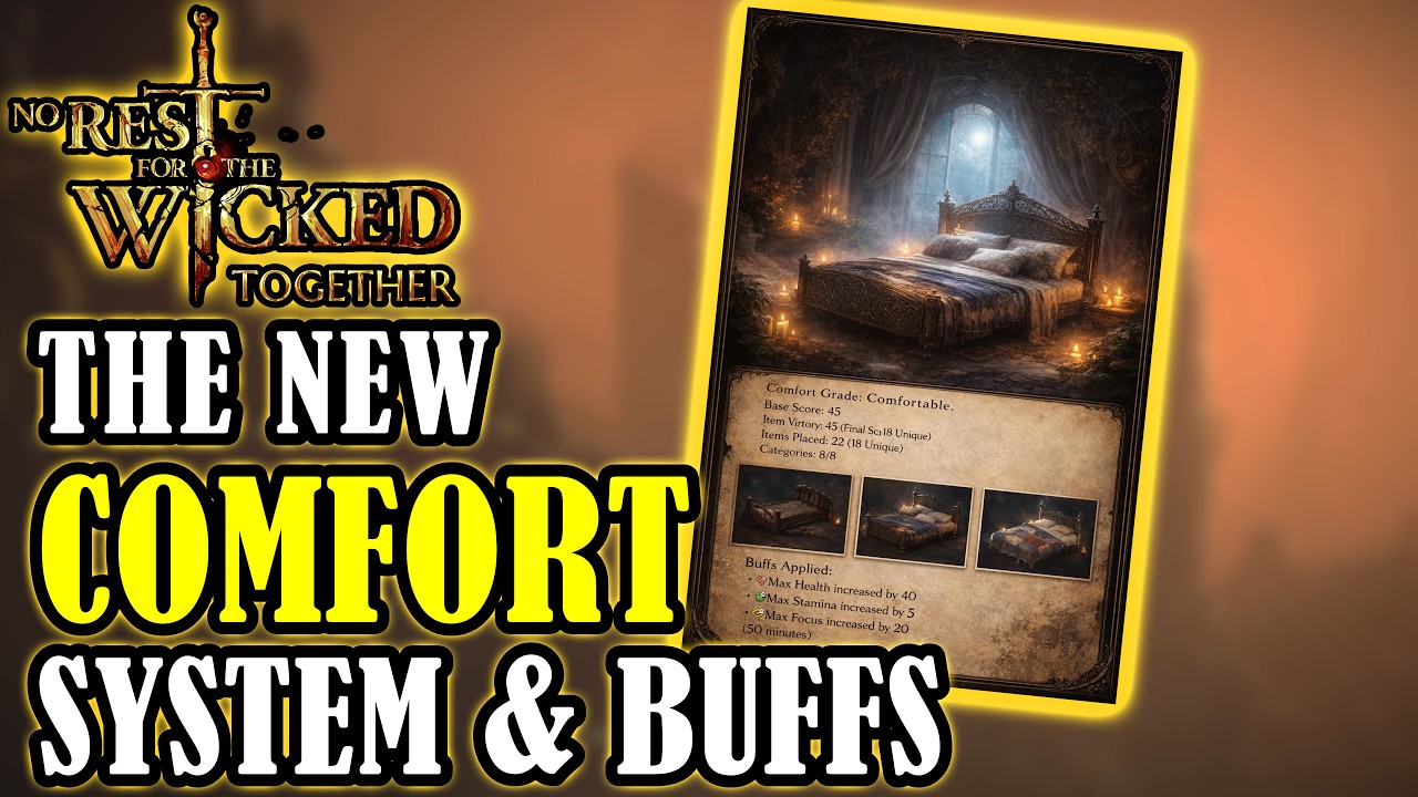 NO REST FOR THE WICKED: The NEW Comfort System And BUFFS! How It Works