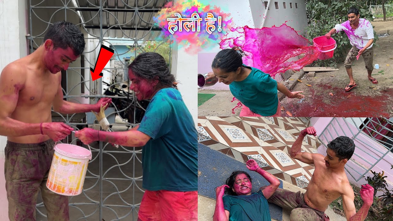 Paint se khel liya khatarnaak holi 🥵🥵| Ep- 3