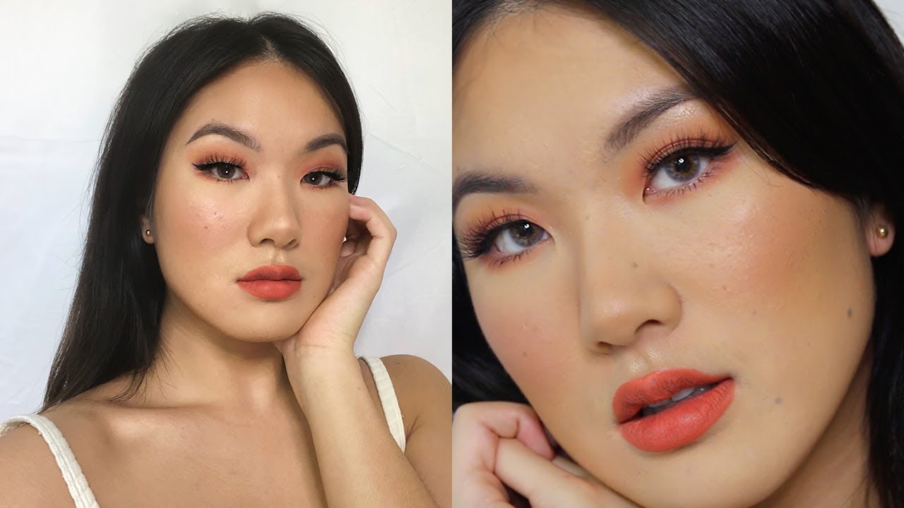 SUMMER PEACH GLOW MAKEUP 💛