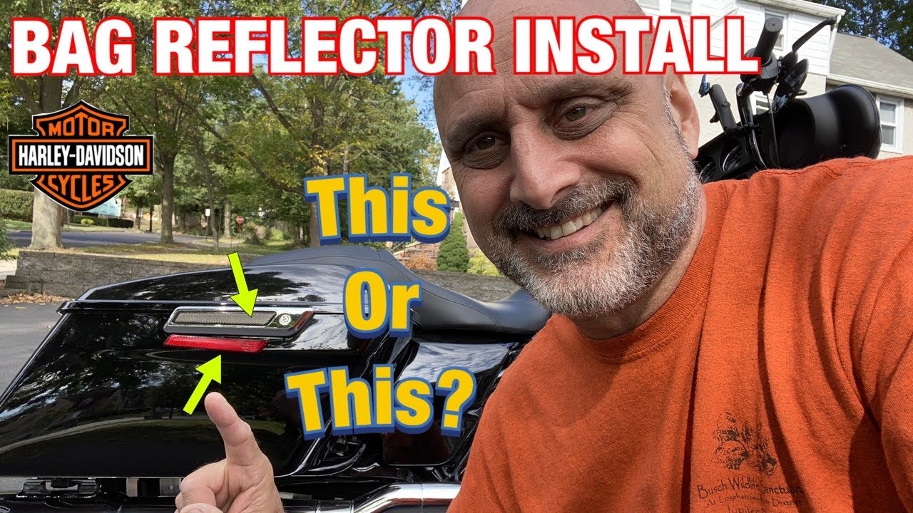 How To Install Saddle Bag Reflectors  / Harley Electra Glide Standard