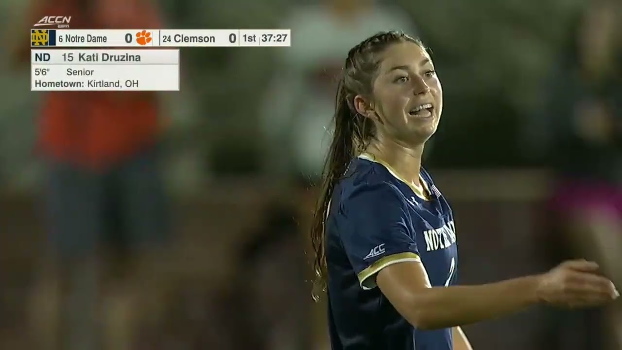 #6 Notre Dame vs  #24 Clemson | NCAA Women Soccer Sep 15,2022