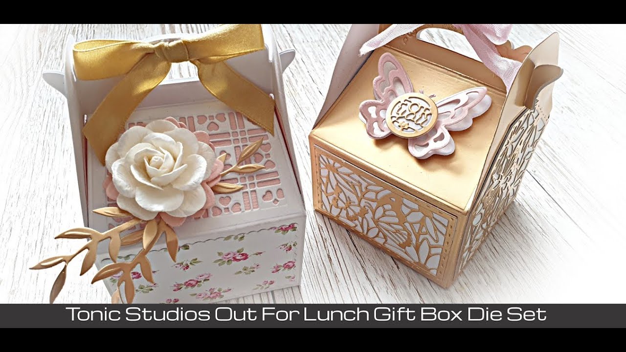 Tonic Studios Out For Lunch Gift Box Die Set (tutorial)