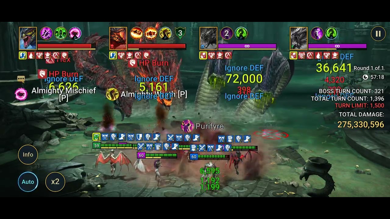 Raid Hydra 290m damage with Whisper