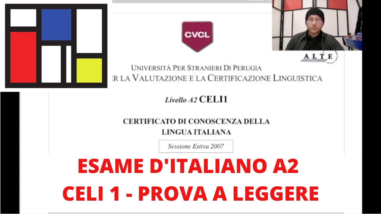 Esame di italiano: CELI 1 - A2, prova A (leggere)