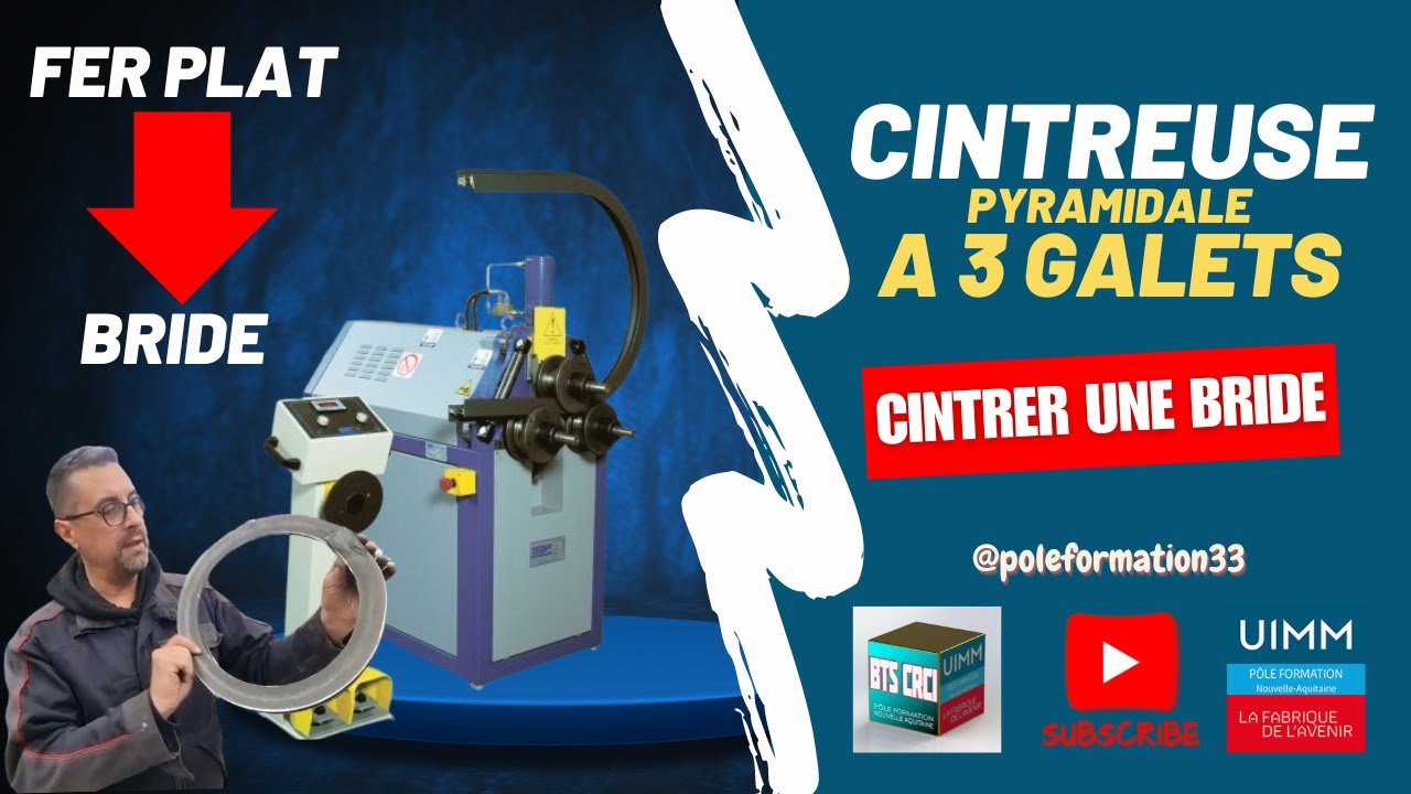 CINTREUSE A 3 GALETS - Cintrer une bride en fer plat (sans EPI 🤬)