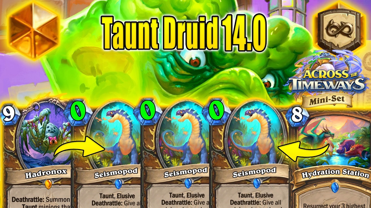 81% Winrate Buffed Taunt Druid 14.0 Is Better Now At Across the Timeways Min-Set | Hearthstone