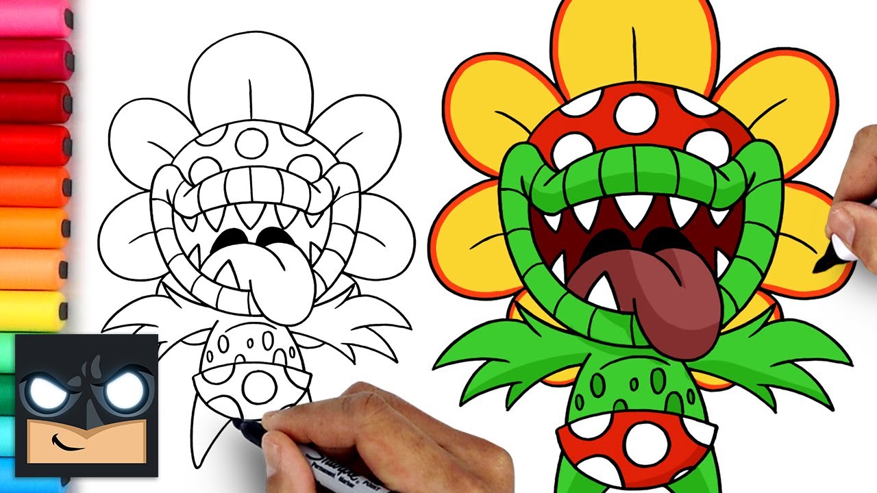 How To Draw Petey Piranha | Super Mario