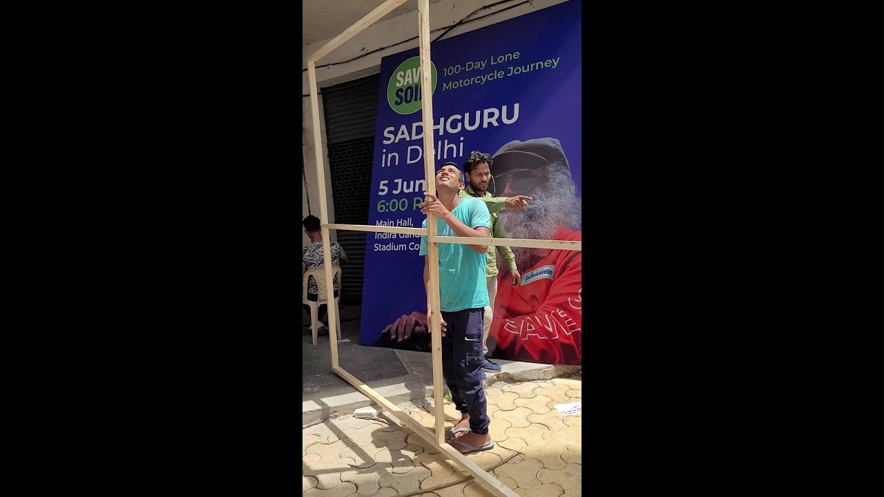 Preparation - Save Soil Event at Delhi with Sadhguru