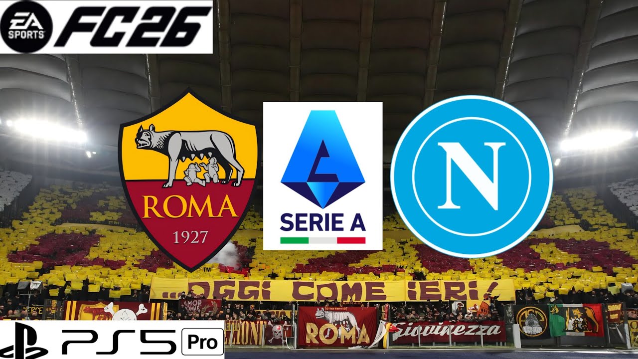 FC 26 - Roma vs. Napoli - Seri A 25/26 Full Maç | TÜRKÇE SPİKER | PS5TM Pro