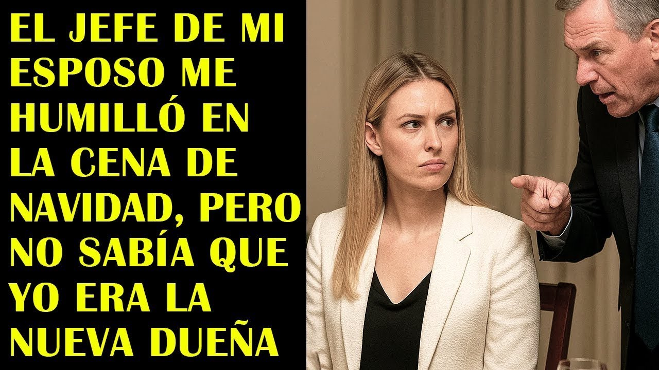 El Jefe de mi Esposo me Humilló en la Cena de Navidad, Pero No Sabía que Yo Era la Nueva Dueña
