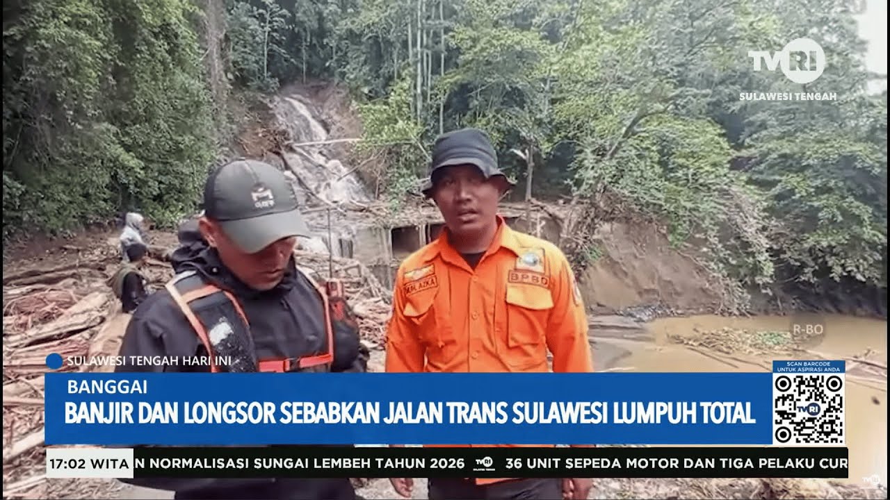 Banjir dan Longsor Sebabkan Jalan Trans Sulawesi Lumpuh Total