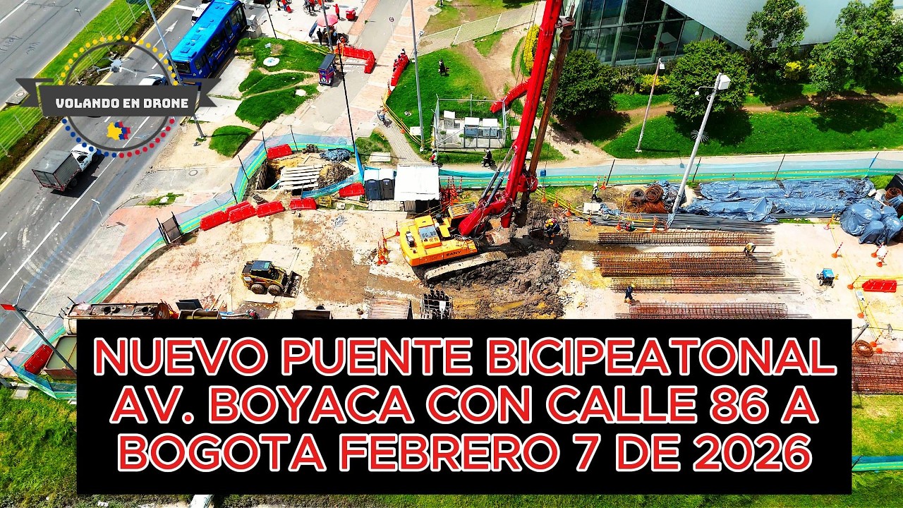 NUEVO BICIPUENTE CALLE 86A CON AV  BOYACA  BOGOTA FEBRERO 7 DE 2026