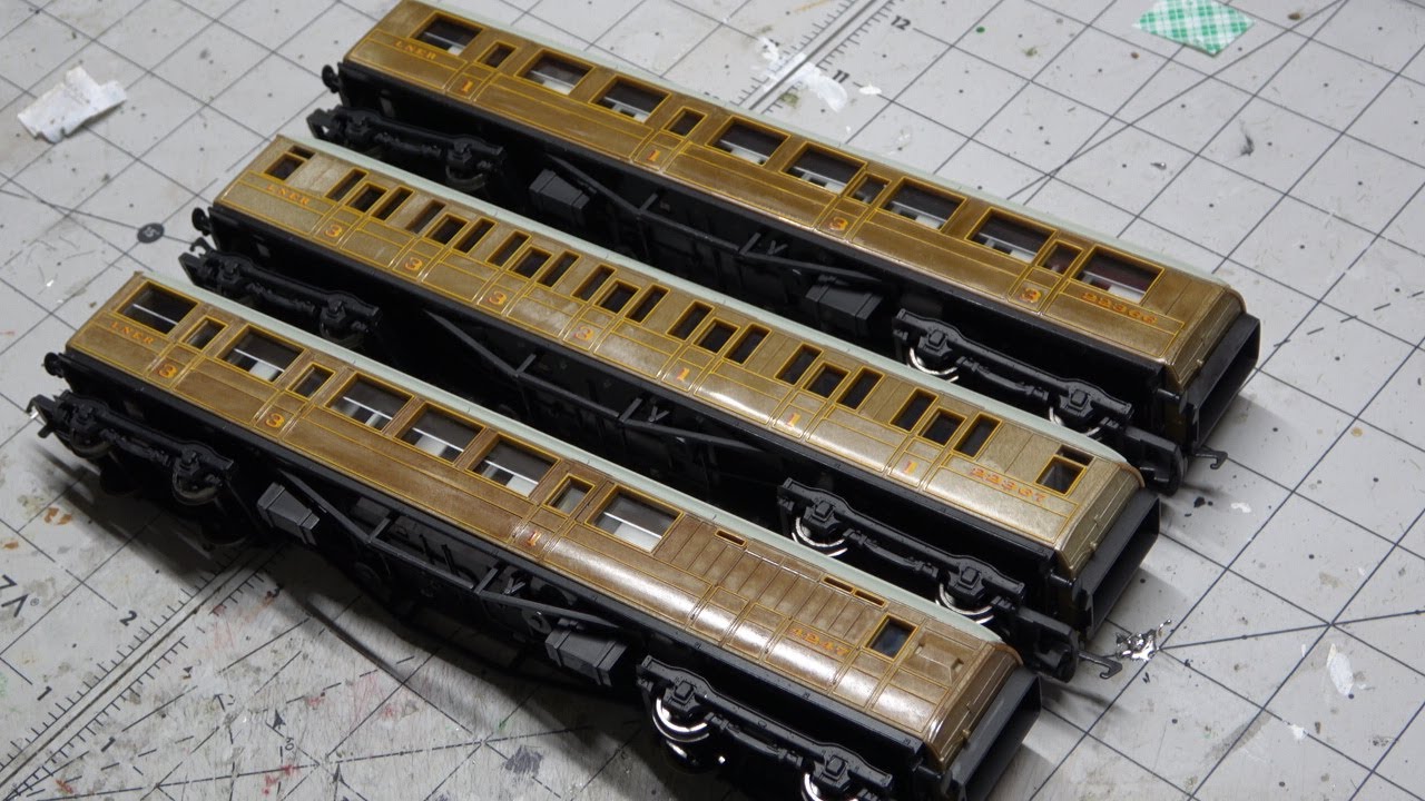 70. Enhancing Hornby Railroad Teak Coaches