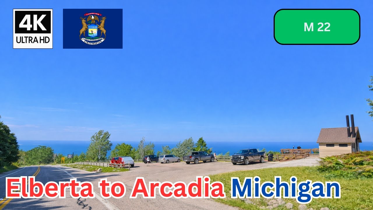 M22 Elberta to Arcadia - Curvy Roads and Forest Views