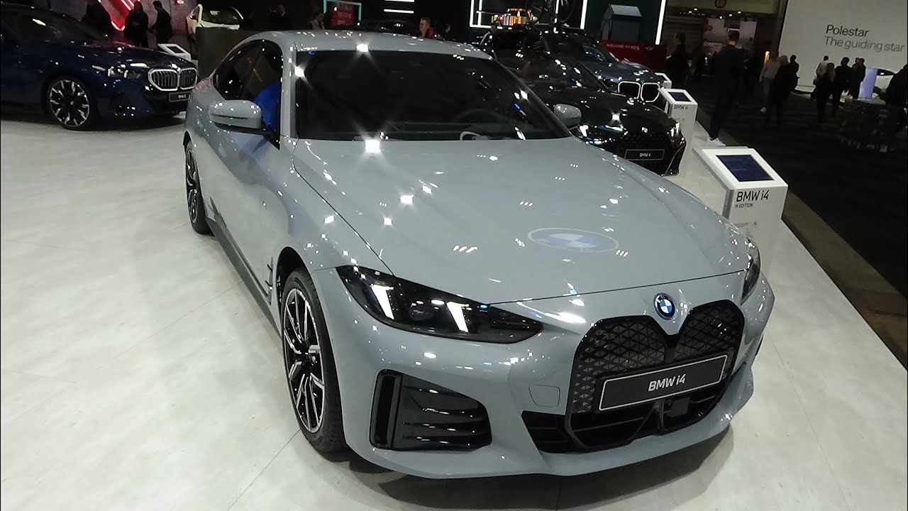BMW i4 eDrive35 M Edition 2026 года — экстерьер и интерьер — Брюссельский автосалон 2026 года