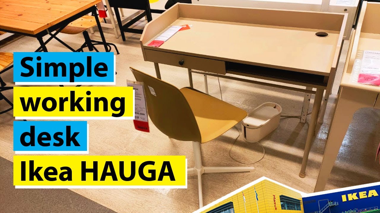 Meja kerja baru Ikea Hauga 2021