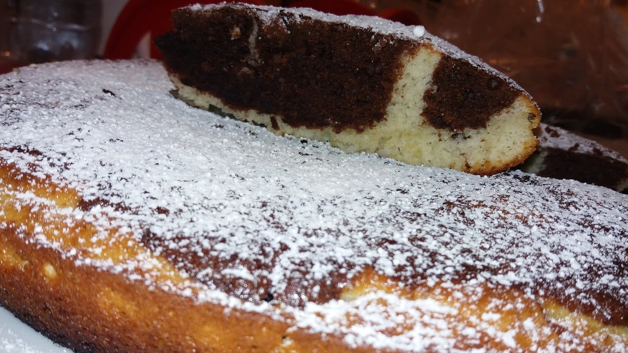 TORTA IN PADELLA BICOLORE SOFFICE E UMIDA *SENZA FORNO* || YOGURT E CIOCCOLATO