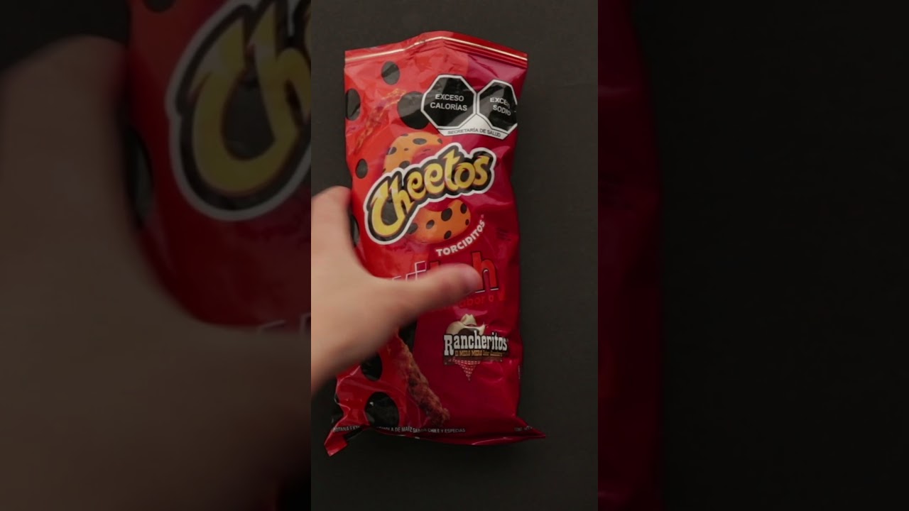 😱Newest Mexican Cheetos 👉 Rancheritos Flavor!👅 ASMR #short