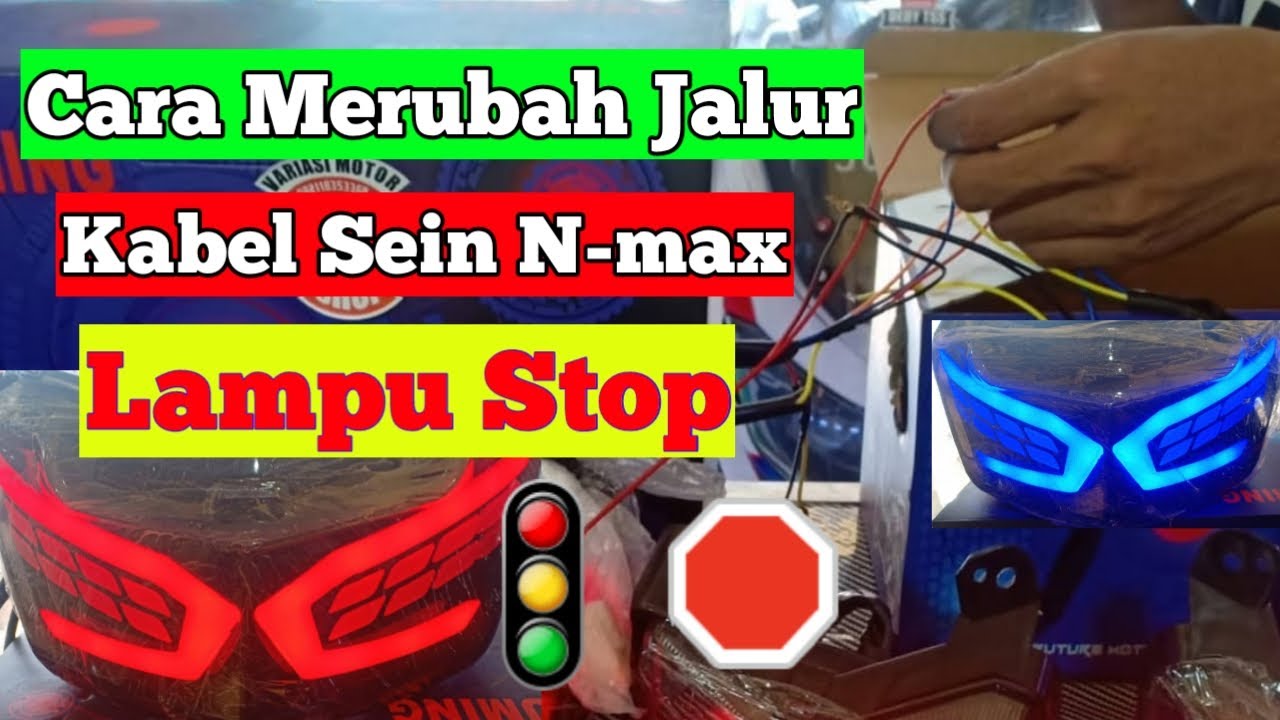 Cara Robah kabel lampu sein nmax | Lamp stop