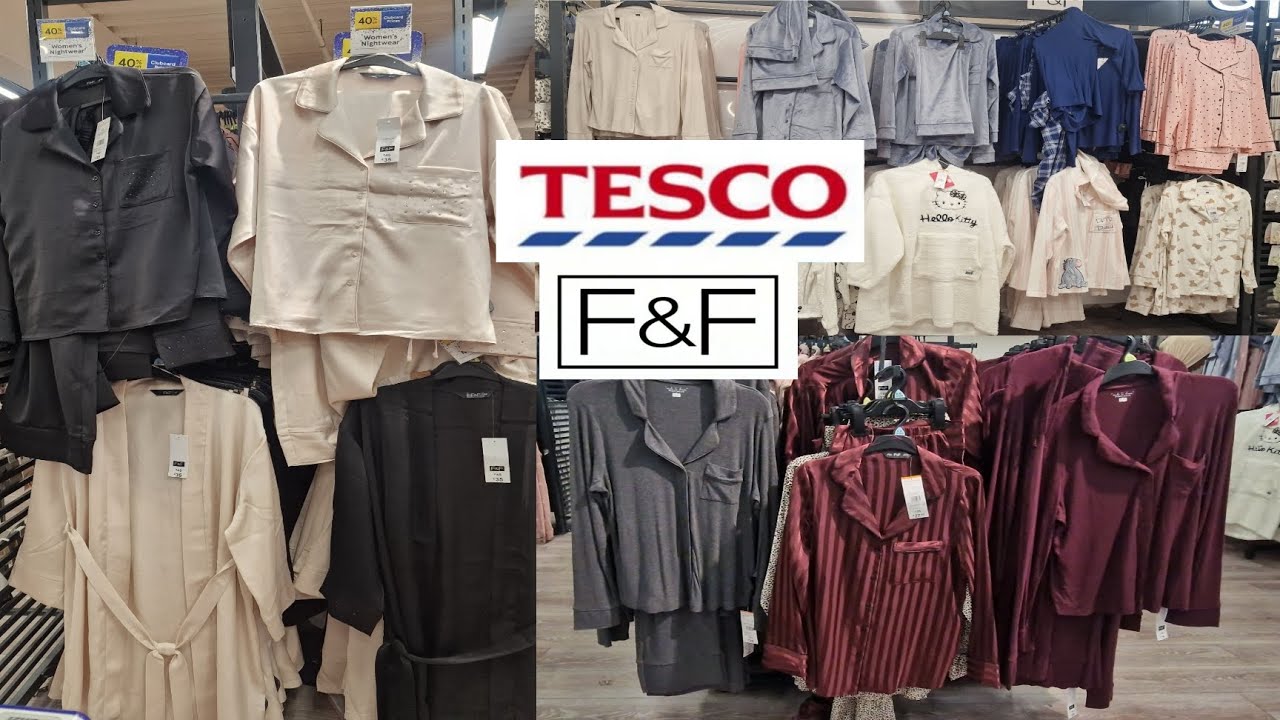 TESCO F&F WOMEN PYJAMAS IN SEPTEMBER 2025 / TESCO COME SHOP WITH ME  #UKFASHION 