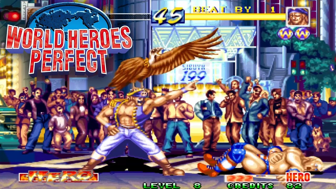 【World Heroes Perfect】Muscle Power ft10 Captain Kidd /ワールドヒーローズ パーフェクト/ 世界英雄完美版 / HD 1080P 60FPS